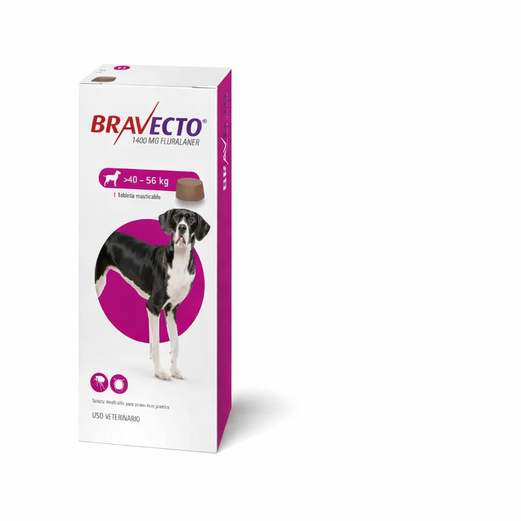 Bravecto 40 a 56 kg de 12 semanas
