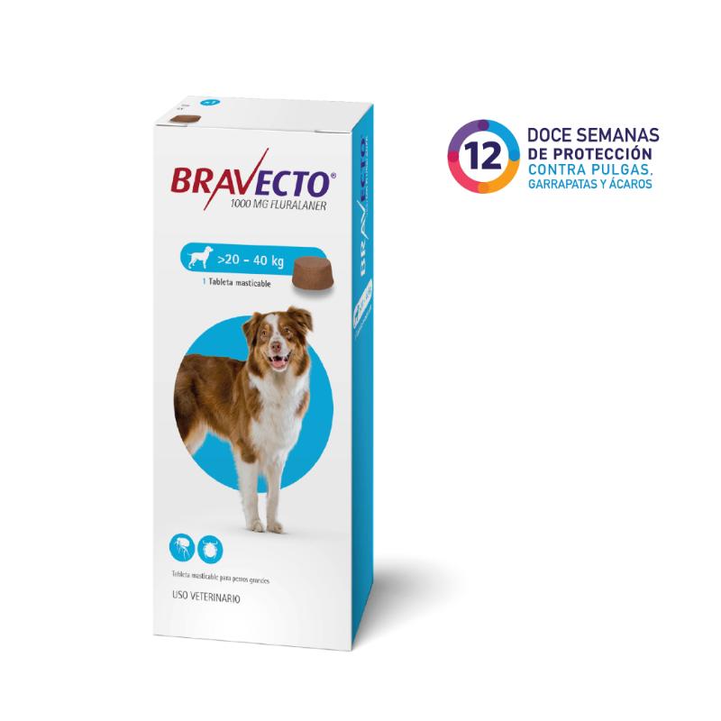 Bravecto 20 a 40 kg 12 semanas