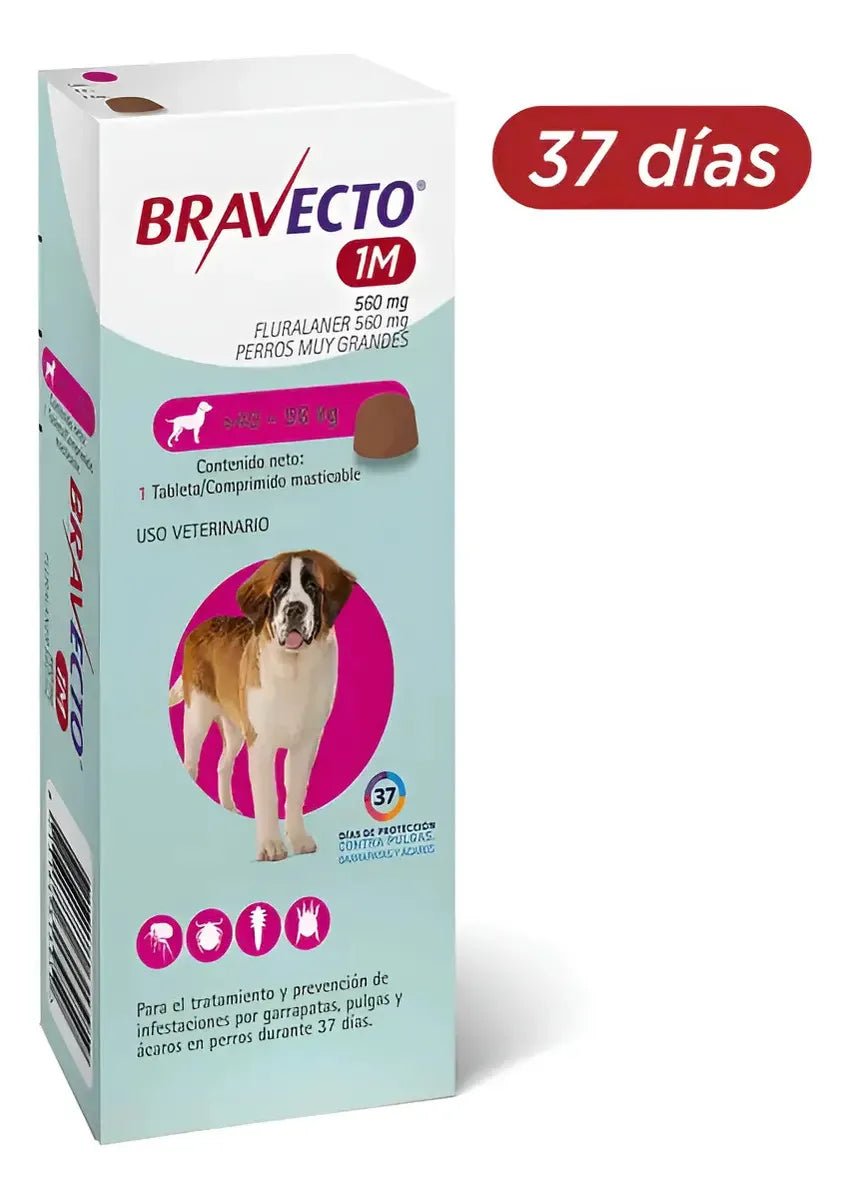 Bravecto 37 días 40 a 56 kg