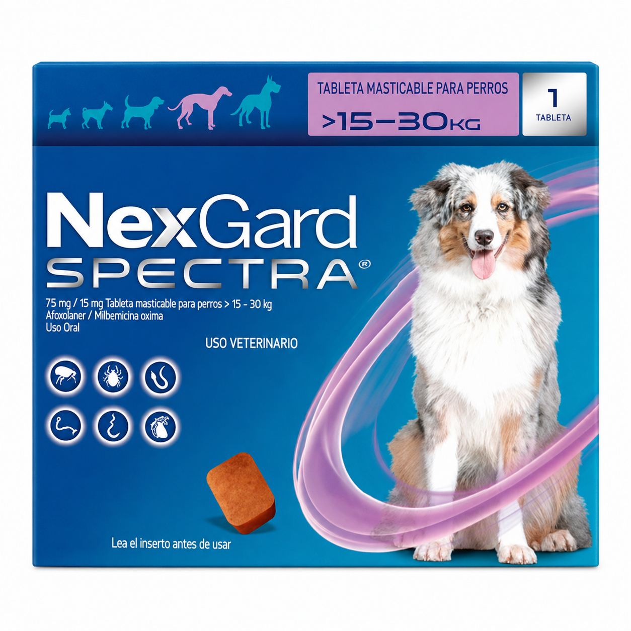 NexGard Spectra 15 a 30 kg